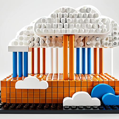 Home 4 **
A visually striking depiction of serverless architecture. Imagine interconnected LEGO blocks representing application code seamlessly running on a cloud platform. The cloud is subtly represented with wispy, stylized cloud shapes in the background. No visible servers are present. The overall aesthetic is clean, modern, and emphasizes the ease and abstraction of serverless computing. Should look like a cool tech illustration.
**
