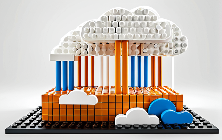 **

A visually striking depiction of serverless architecture. Imagine interconnected LEGO blocks representing application code seamlessly running on a cloud platform. The cloud is subtly represented with wispy, stylized cloud shapes in the background. No visible servers are present. The overall aesthetic is clean, modern, and emphasizes the ease and abstraction of serverless computing. Should look like a cool tech illustration.

**