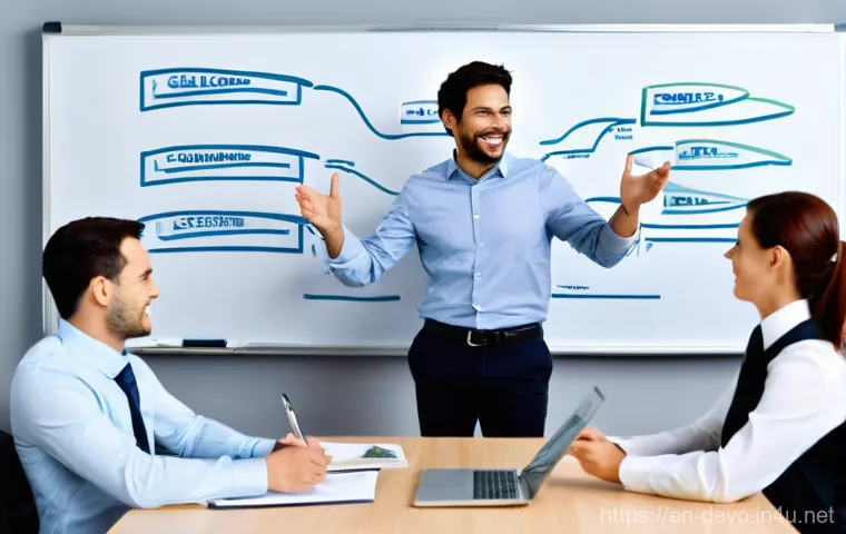 정보기기운용 자격증 취득 후 IT 프로젝트 참여 후기 - **Prompt 2: Collaborative Problem-Solving in Project Chaos**
"A diverse team of five IT professi... 정보기기운용 자격증 취득 후 IT 프로젝트 참여 후기 - **Prompt 2: Collaborative Problem-Solving in Project Chaos**
"A diverse team of five IT professi...